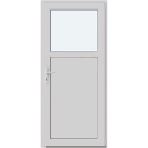 Usa intrare APLAST, cu geam, dreapta, PVC, 88 x 195 cm, alb Usa intrare APLAST, cu geam, dreapta, PVC, 88 x 195 cm, alb