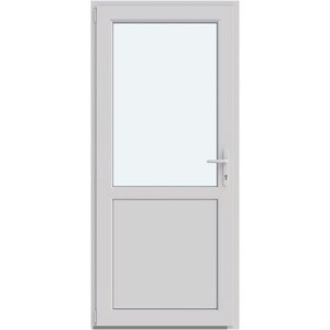 Usa intrare APLAST, cu geam, stanga, PVC, 88 x 195 cm, alb Usa intrare APLAST, cu geam, stanga, PVC, 88 x 195 cm, alb