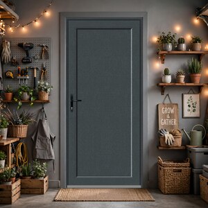 Usa intrare APLAST, fara geam, dreapta, PVC, 88 x 195 cm, gri antracit Usa intrare APLAST, fara geam, dreapta, PVC, 88 x 195 cm, gri antracit