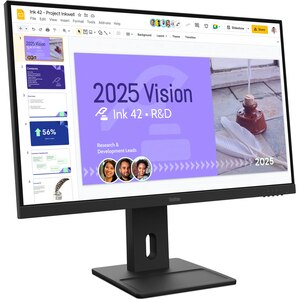 Monitor LED IPS LENOVO ThinkVision E27q-40, 27", QHD, 100Hz, boxe, pivot, negru Monitor LED IPS LENOVO ThinkVision E27q-40, 27", QHD, 100Hz, boxe, pivot, negru