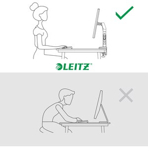 Suport monitor birou LEITZ Ergo Space Saving Dual, Reglabil, 17-32", 9Kg Suport monitor birou LEITZ Ergo Space Saving Dual, Reglabil, 17-32", 9Kg
