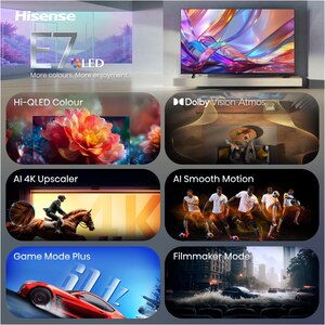 Televizor HI-QLED Smart HISENSE 65E7S, Ultra HD 4K, HDR, 164cm Televizor HI-QLED Smart HISENSE 65E7S, Ultra HD 4K, HDR, 164cm