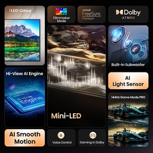 Televizor Mini-LED ULED Smart HISENSE 65E8Q, Ultra HD 4K,164cm Televizor Mini-LED ULED Smart HISENSE 65E8Q, Ultra HD 4K,164cm