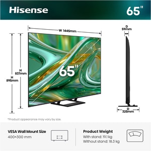 Televizor Mini-LED ULED Smart HISENSE 65E8S, Ultra HD 4K, HDR, 164cm Televizor Mini-LED ULED Smart HISENSE 65E8S, Ultra HD 4K, HDR, 164cm