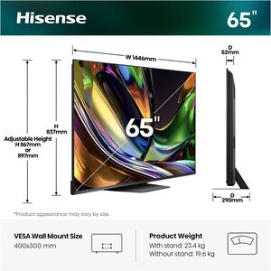 Televizor RGB Mini-LED ULED Smart HISENSE 65UR8S, Ultra HD 4K, HDR, 164cm Televizor RGB Mini-LED ULED Smart HISENSE 65UR8S, Ultra HD 4K, HDR, 164cm