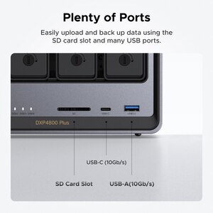 Network Attached Storage UGREEN DXP4800 Plus, 4.4GHz, 8GB, 4-Bays, negru Network Attached Storage UGREEN DXP4800 Plus, 4.4GHz, 8GB, 4-Bays, negru