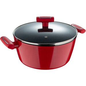 Cratita cu capac BERGNER Red Line BG-35389-RD, 2.15l, 20cm, aluminiu forjat, rosu Cratita cu capac BERGNER Red Line BG-35389-RD, 2.15l, 20cm, aluminiu forjat, rosu