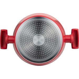 Cratita cu capac BERGNER Red Line BG-35389-RD, 2.15l, 20cm, aluminiu forjat, rosu Cratita cu capac BERGNER Red Line BG-35389-RD, 2.15l, 20cm, aluminiu forjat, rosu