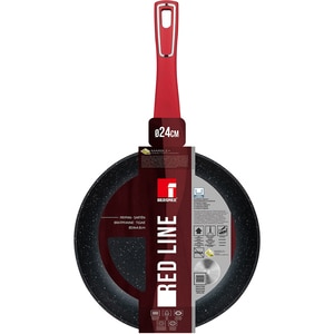 Tigaie BERGNER Red Line BG-35384-RD, 24 cm, aluminiu, rosu Tigaie BERGNER Red Line BG-35384-RD, 24 cm, aluminiu, rosu