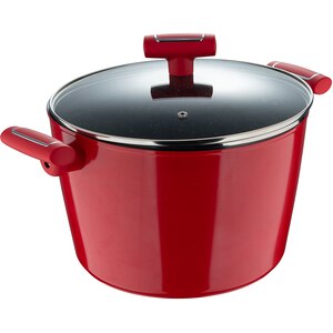 Oala cu capac BERGNER Red Line BG-35394-RD, 8.66l, 28cm, aluminiu forjat, rosu Oala cu capac BERGNER Red Line BG-35394-RD, 8.66l, 28cm, aluminiu forjat, rosu