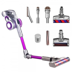 Aspirator vertical JIMMY JV85 PRO, 0.6l, 28.8V, autonomie max 70 min, iluminare LED, mov-argintiu Aspirator vertical JIMMY JV85 PRO, 0.6l, 28.8V, autonomie max 70 min, iluminare LED, mov-argintiu