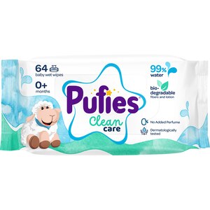 Servetele umede PUFIES Clean Care, 12 pachete, 768 buc Servetele umede PUFIES Clean Care, 12 pachete, 768 buc