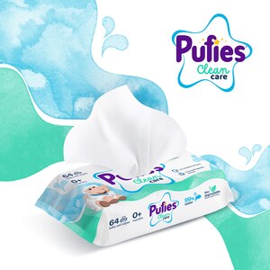 Servetele umede PUFIES Clean Care, 12 pachete, 768 buc Servetele umede PUFIES Clean Care, 12 pachete, 768 buc