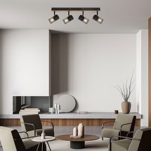 Plafoniera RABALUX Metta, E14, 4x40W, IP20, negru Plafoniera RABALUX Metta, E14, 4x40W, IP20, negru