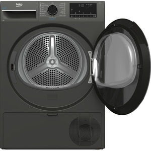 Uscator de rufe BEKO B3T68239MG EU, Steam Cure, Pompa de caldura, 8 kg, 15 programe, Clasa D, gri inchis Uscator de rufe BEKO B3T68239MG EU, Steam Cure, Pompa de caldura, 8 kg, 15 programe, Clasa D, gri inchis
