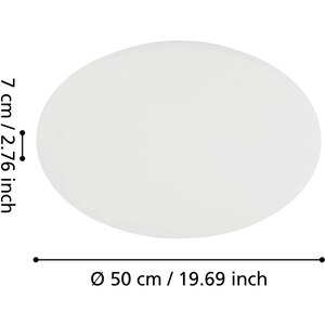 Plafoniera LED EGLO 75503, 34W, 4600lm, lumina calda, IP20, alb Plafoniera LED EGLO 75503, 34W, 4600lm, lumina calda, IP20, alb