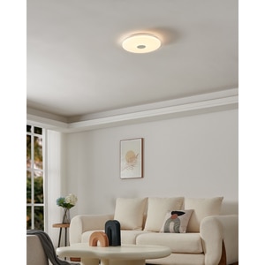Plafoniera LED EGLO 75534, 18.8W, 2500lm, lumina calda, IP20, alb, crom Plafoniera LED EGLO 75534, 18.8W, 2500lm, lumina calda, IP20, alb, crom