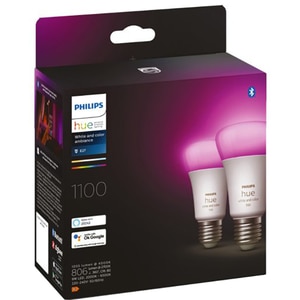 Set Bec LED PHILIPS Hue 8719514291317 A60 9W (60W), E27, Lumina RGB Set Bec LED PHILIPS Hue 8719514291317 A60 9W (60W), E27, Lumina RGB