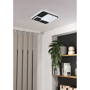 Plafoniera EGLO Lepreso, LED, 19.5W, 2300lm, negru Plafoniera EGLO Lepreso, LED, 19.5W, 2300lm, negru