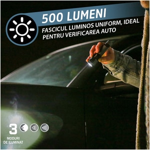 Lanterna LED ENERGIZER, 500lm, Li-Ion, albastru Lanterna LED ENERGIZER, 500lm, Li-Ion, albastru