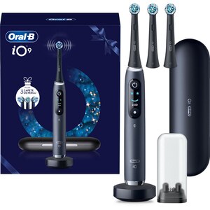 Periuta de dinti electrica ORAL B iO 9, Bluetooth, Curatare 3D, 7 programe, 3 capete, negru Periuta de dinti electrica ORAL B iO 9, Bluetooth, Curatare 3D, 7 programe, 3 capete, negru
