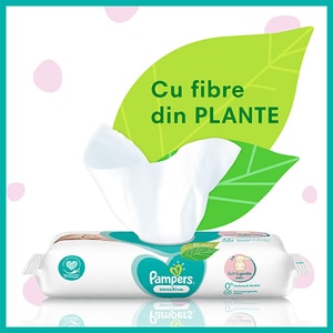 Servetele umede PAMPERS Sensitive, 2 pachete, 104buc Servetele umede PAMPERS Sensitive, 2 pachete, 104buc