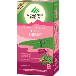 Ceai ORGANIC INDIA Tulsi Energy, 25 plicuri, 50g Ceai ORGANIC INDIA Tulsi Energy, 25 plicuri, 50g