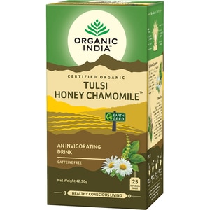 Ceai ORGANIC INDIA Tulsi Miere si Musetel, 25 plicuri, 42.5g Ceai ORGANIC INDIA Tulsi Miere si Musetel, 25 plicuri, 42.5g
