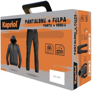 Set pantaloni si hanorac KAPRIOL, marimea 3XL, negru Set pantaloni si hanorac KAPRIOL, marimea 3XL, negru