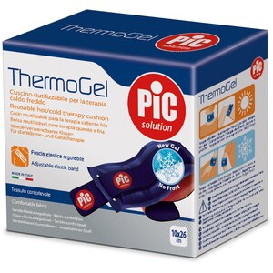 Compresa reutilizabila PIC SOLUTION ThermoGel, cu banda elastica, 10x26cm Compresa reutilizabila PIC SOLUTION ThermoGel, cu banda elastica, 10x26cm