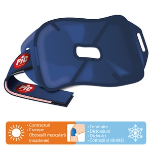 Compresa reutilizabila PIC SOLUTION ThermoGel pentru genunchi, 17x30cm Compresa reutilizabila PIC SOLUTION ThermoGel pentru genunchi, 17x30cm