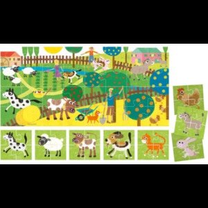 Puzzle HEADU Ferma HE20508, 2 fete, 2 ani+, 32 piese Puzzle HEADU Ferma HE20508, 2 fete, 2 ani+, 32 piese