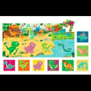 Puzzle HEADU Dinozaurii HE22243, 2 ani+ 32 piese Puzzle HEADU Dinozaurii HE22243, 2 ani+ 32 piese