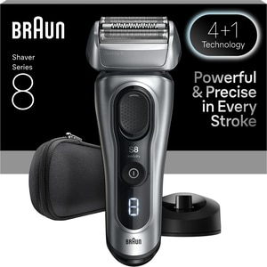 Aparat de ras BRAUN Series 8 8617, acumulator, autonomie 60 min, gri Aparat de ras BRAUN Series 8 8617, acumulator, autonomie 60 min, gri