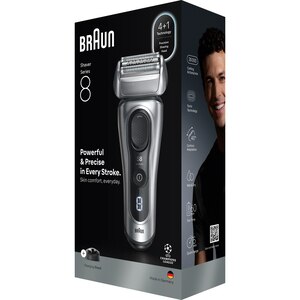 Aparat de ras BRAUN Series 8 8617, acumulator, autonomie 60 min, gri Aparat de ras BRAUN Series 8 8617, acumulator, autonomie 60 min, gri