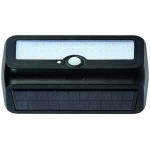 Lampa solara de exterior HOROZ, LED, 2W, IP44, 240lm, 4000K, plastic, negru Lampa solara de exterior HOROZ, LED, 2W, IP44, 240lm, 4000K, plastic, negru