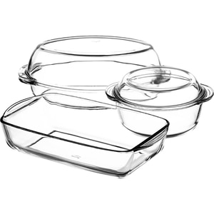 Set vase termorezistente PASABAHCE Borcam 468121, 5 piese, sticla, 2.1-4.05l, transparent Set vase termorezistente PASABAHCE Borcam 468121, 5 piese, sticla, 2.1-4.05l, transparent