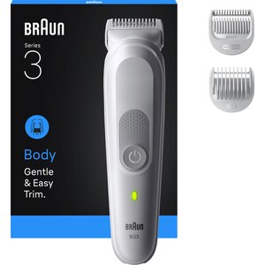 Aparat de tuns corporal BRAUN Seria 3 BG3530, acumulator, 80 min autonomie, argintiu Aparat de tuns corporal BRAUN Seria 3 BG3530, acumulator, 80 min autonomie, argintiu