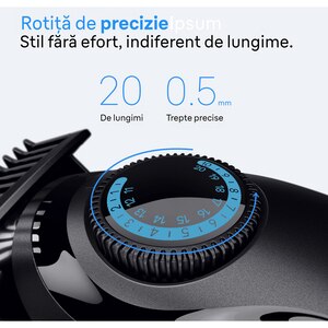 Aparat de tuns barba BRAUN Seria 3 BT3520, acumulator, 50 min autonomie, negru Aparat de tuns barba BRAUN Seria 3 BT3520, acumulator, 50 min autonomie, negru
