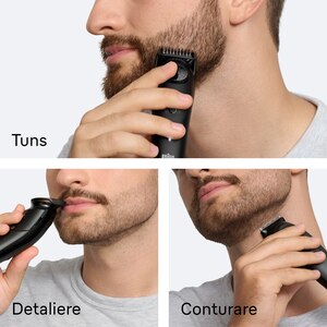 Aparat de tuns barba BRAUN Seria 5 BT5520, acumulator, 120 min autonomie, negru Aparat de tuns barba BRAUN Seria 5 BT5520, acumulator, 120 min autonomie, negru