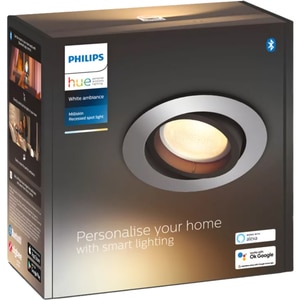 Spot LED smart PHILIPS HUE Milliskin, 5W, 350lm, IP20, aluminiu Spot LED smart PHILIPS HUE Milliskin, 5W, 350lm, IP20, aluminiu