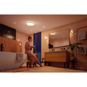 Set 3 spoturi LED smart PHILIPS HUE Xamento, 3 x 5.7W, 1050lm, IP44, crom Set 3 spoturi LED smart PHILIPS HUE Xamento, 3 x 5.7W, 1050lm, IP44, crom