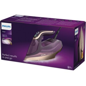 Fier de calcat PHILIPS Azur 8000 DST8040/30, 3000W, 260g/min, 350ml, talpa SteamGlide Elite, mov-auriu Fier de calcat PHILIPS Azur 8000 DST8040/30, 3000W, 260g/min, 350ml, talpa SteamGlide Elite, mov-auriu