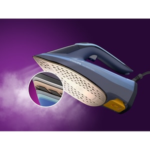 Fier de calcat PHILIPS Azur 8000 DST8020/20, 3000W, 240g/min, 300ml, talpa SteamGlide Elite, albastru-bleumarin Fier de calcat PHILIPS Azur 8000 DST8020/20, 3000W, 240g/min, 300ml, talpa SteamGlide Elite, albastru-bleumarin