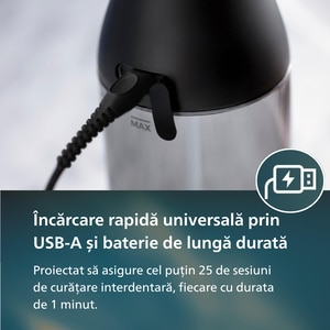 Irigator bucal PHILIPS Sonicare Cordless Power Flosser 3000 HX3826/33, 2 capete, negru Irigator bucal PHILIPS Sonicare Cordless Power Flosser 3000 HX3826/33, 2 capete, negru