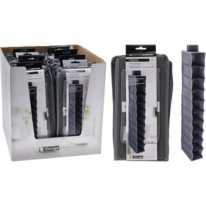 Organizator pantofi pliabil CP8501240, 30 x 15 x 120 cm, 10 compartimente, gri Organizator pantofi pliabil CP8501240, 30 x 15 x 120 cm, 10 compartimente, gri