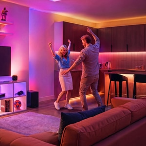 Lampa LED inteligenta PHILIPS 8721103158932, 8.5W, 550lm, Wi-Fi, WiZ, RGBW, negru Lampa LED inteligenta PHILIPS 8721103158932, 8.5W, 550lm, Wi-Fi, WiZ, RGBW, negru