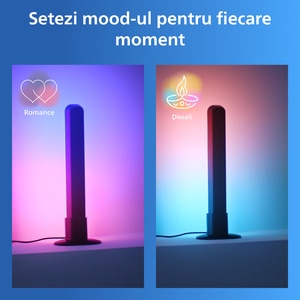Gradient Light Bars PHILIPS 8721103160669, Wi-Fi, RGBIC LED, WiZ, IP20 Gradient Light Bars PHILIPS 8721103160669, Wi-Fi, RGBIC LED, WiZ, IP20