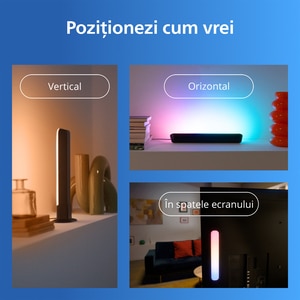 Gradient Light Bars PHILIPS 8721103160669, Wi-Fi, RGBIC LED, WiZ, IP20 Gradient Light Bars PHILIPS 8721103160669, Wi-Fi, RGBIC LED, WiZ, IP20