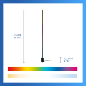 Lampadar inteligent PHILIPS 8721103160706, 9.7W, Wi-Fi, RGBIC LED, WiZ, negru Lampadar inteligent PHILIPS 8721103160706, 9.7W, Wi-Fi, RGBIC LED, WiZ, negru